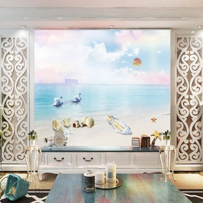 Sunrise Home Textiles & Apparel - Plaj deniz kabukları denizyıldızı gün doğumu