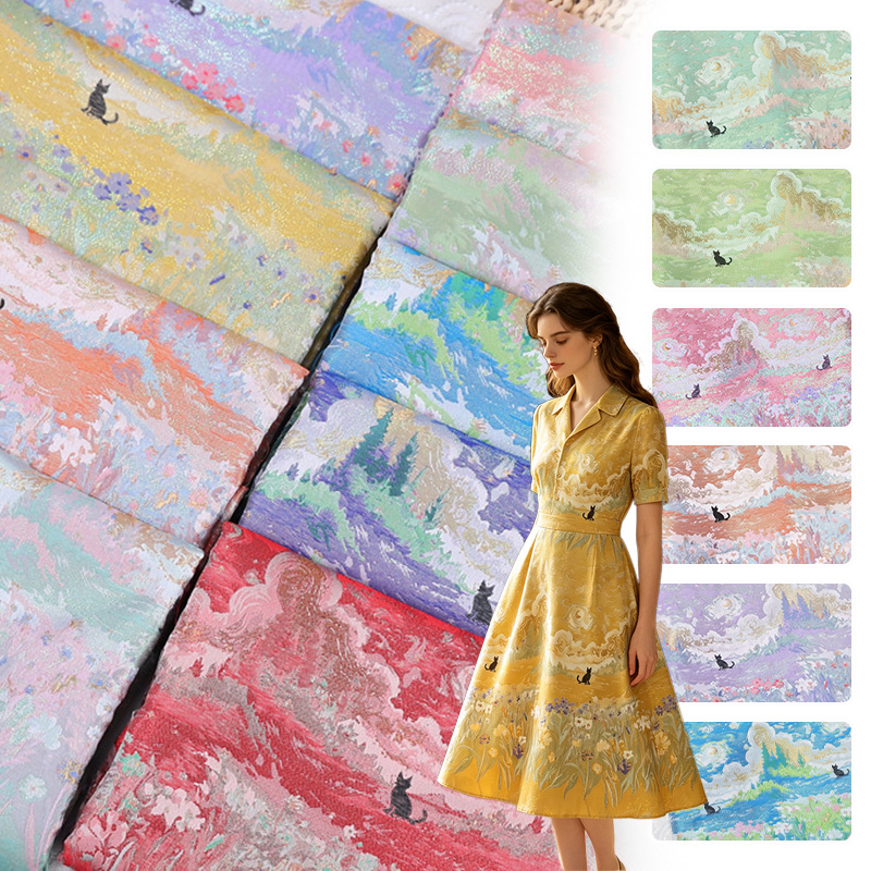 Home Textiles Trends - Ulusal Trend Altın Jakarlı Brokar Kumaş