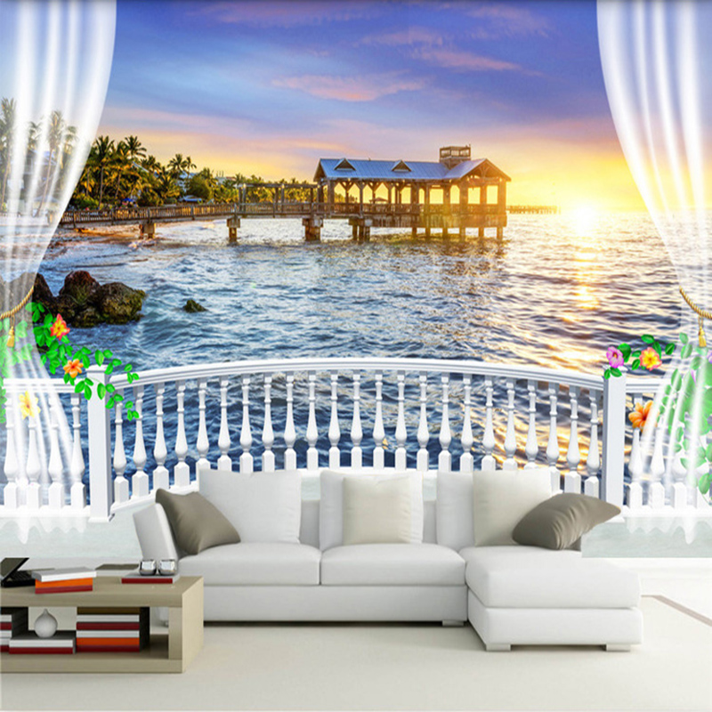 Özel Fotoğraf Duvar Kağıdı 3D  - Sunrise Home Textiles & Apparel incelemesi ve fiyatı