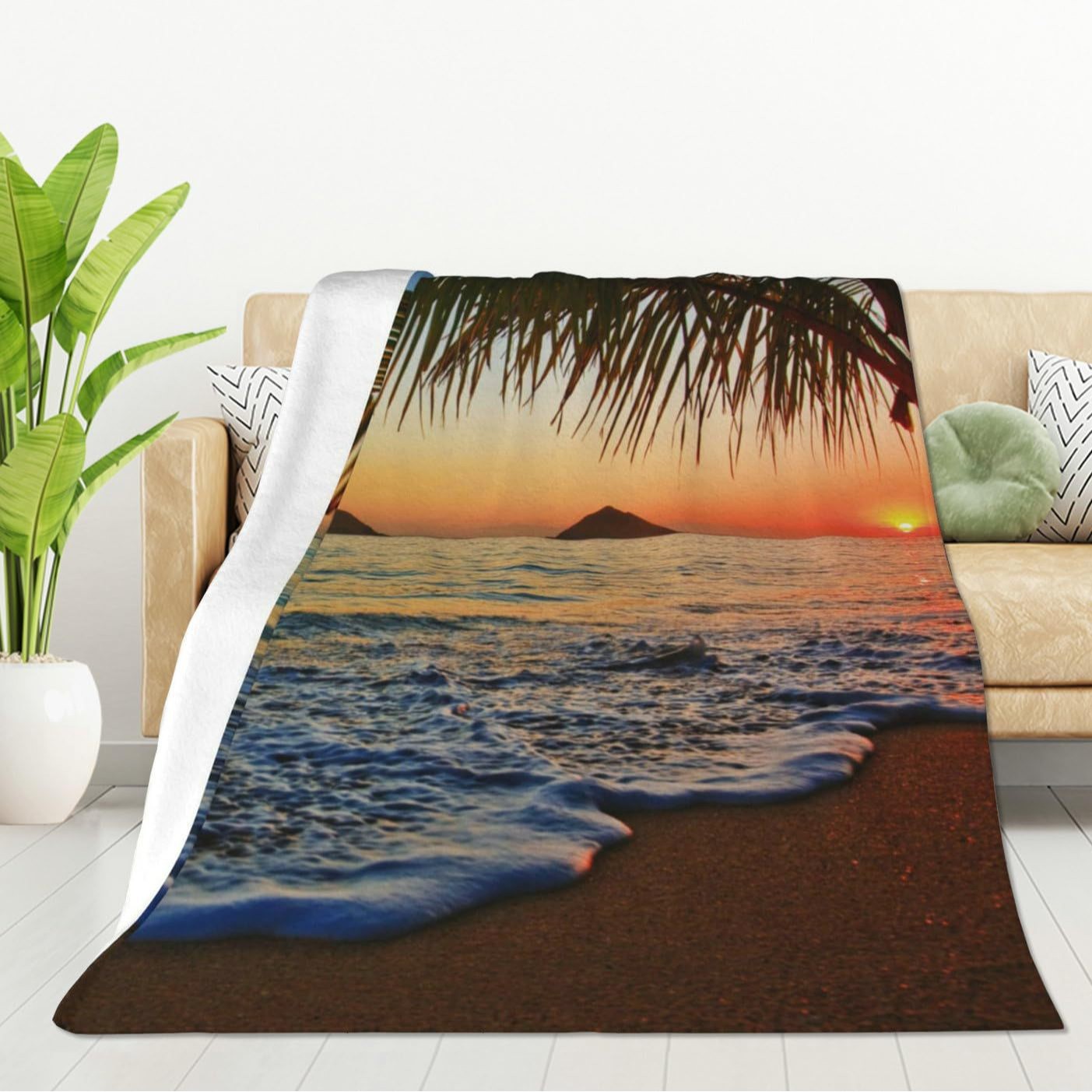 Tropikal Okyanus Gündoğumu Bas - Sunrise Home Textiles & Apparel incelemesi ve fiyatı